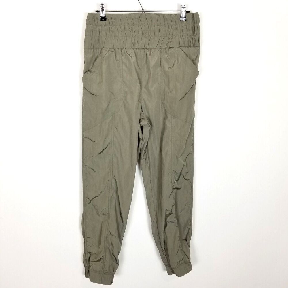 Free People Olive Green Track Joggers